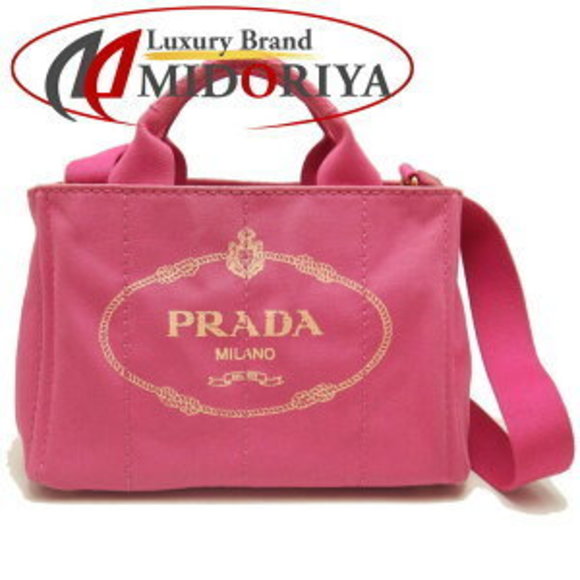 Prada Canvas Canapa Bag Fuchsia Tote - Picture 1 of 9